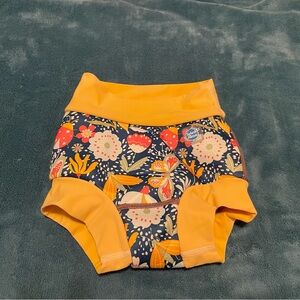 Floral Patterned Kids Happy Nappy Duo Swim Diaper, size XXL 2-3 years